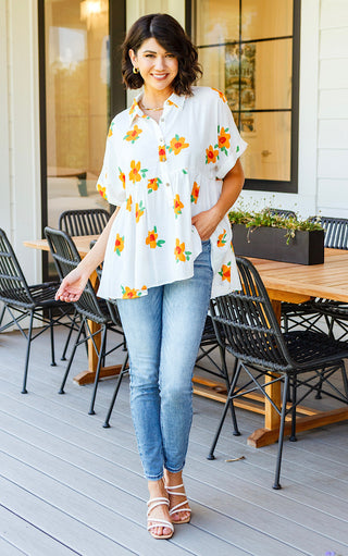 All The Smiles Floral Tunic