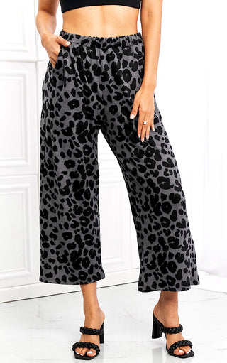 Playful Perfection Leopard Print Wide Leg Pants