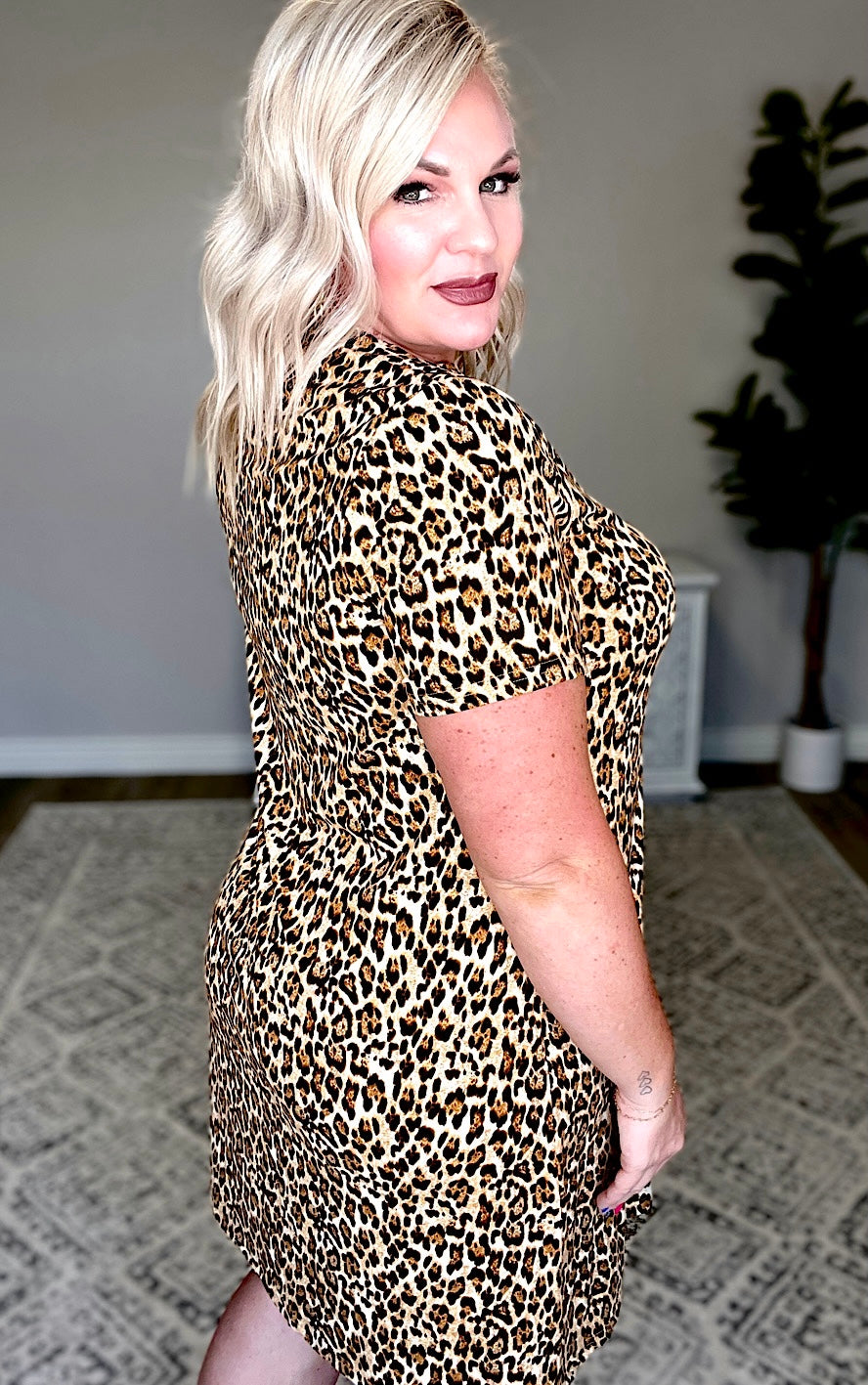 Confident Comfort Leopard Print Dress