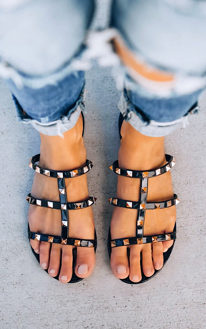 You’re A Star Black Sandals