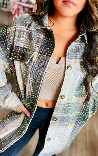 Autumn Diva Sequin Shacket