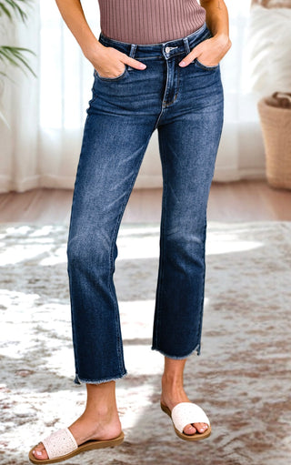 Favorite Flare Cropped Jeans by Judy Blue