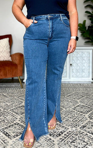 Southern Diva Split Hem Jeans by Risen, SIZE 2X