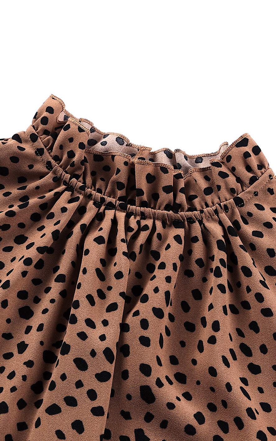 Wildest Dreams Animal Print Ruffle Collar Top, TWO COLORS!