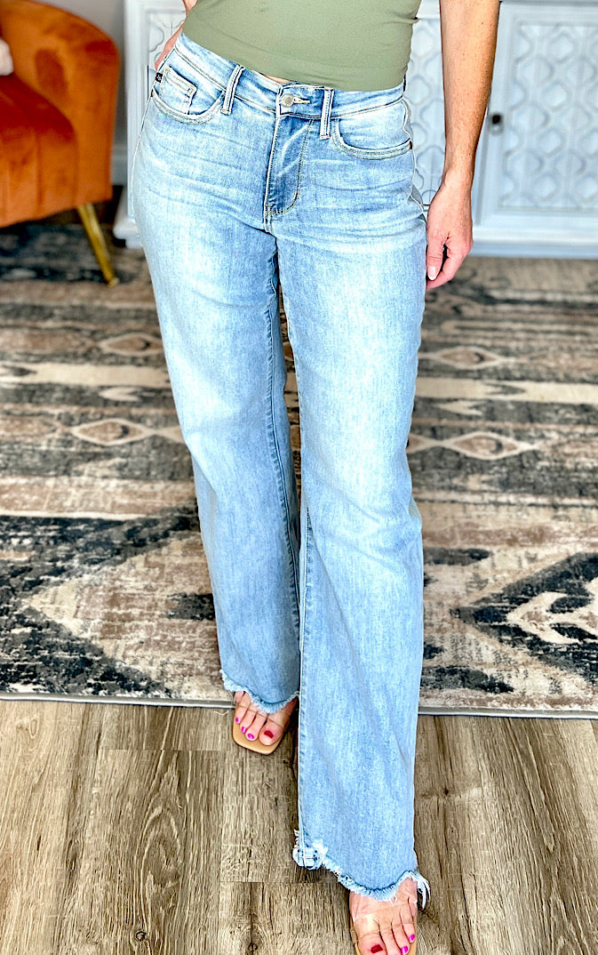 Sabrina Straight Leg Jeans by Judy Blue, SIZES 0-24W