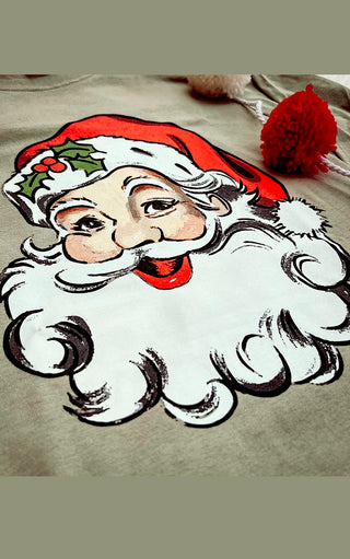 Vintage Jolly Santa Claus Tee, SM-3X