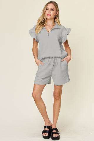 New Adventures Textured Top And Shorts Set, SM-3X, THIRTEEN COLORS!