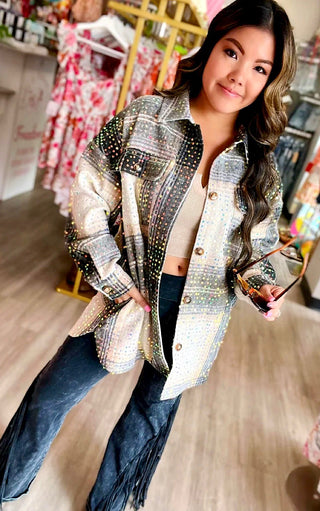 Autumn Diva Sequin Shacket