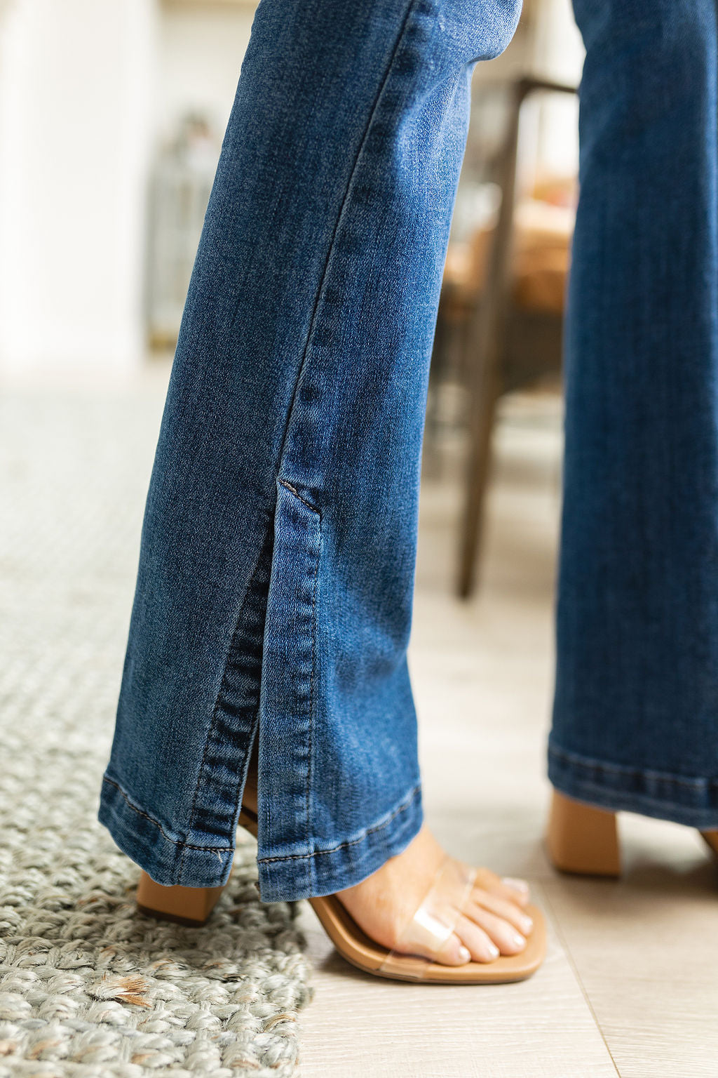 Iconic Crush Judy Blue Tummy Control Slit Hem Jeans, SIZES 0-24W