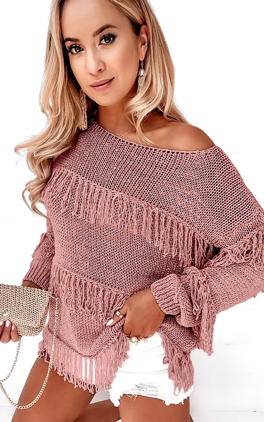Favorite Adventure Fringe Sweater, TWO COLORS!
