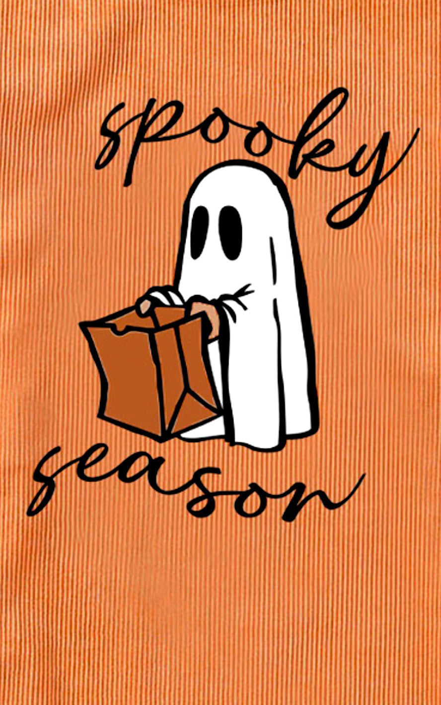 Spooky Season Orange Corded Sweatshirt, SM-2X