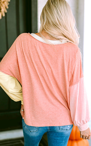 Weekend Dreams Color Block Top