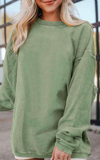 Cozy Casual Corded Sweatshirt, SM-2X, SIX COLORS!