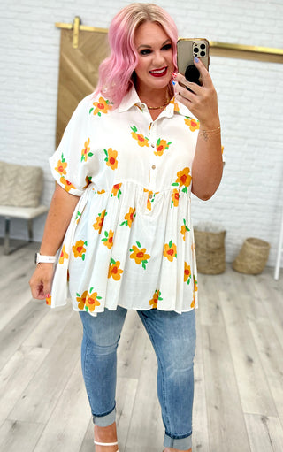 All The Smiles Floral Tunic