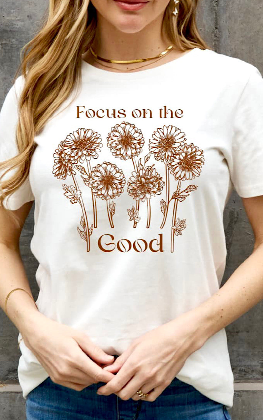 Focus On The Good Graphic Tee, SM-3X, TWO COLORS!