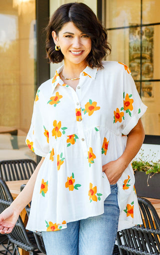 All The Smiles Floral Tunic