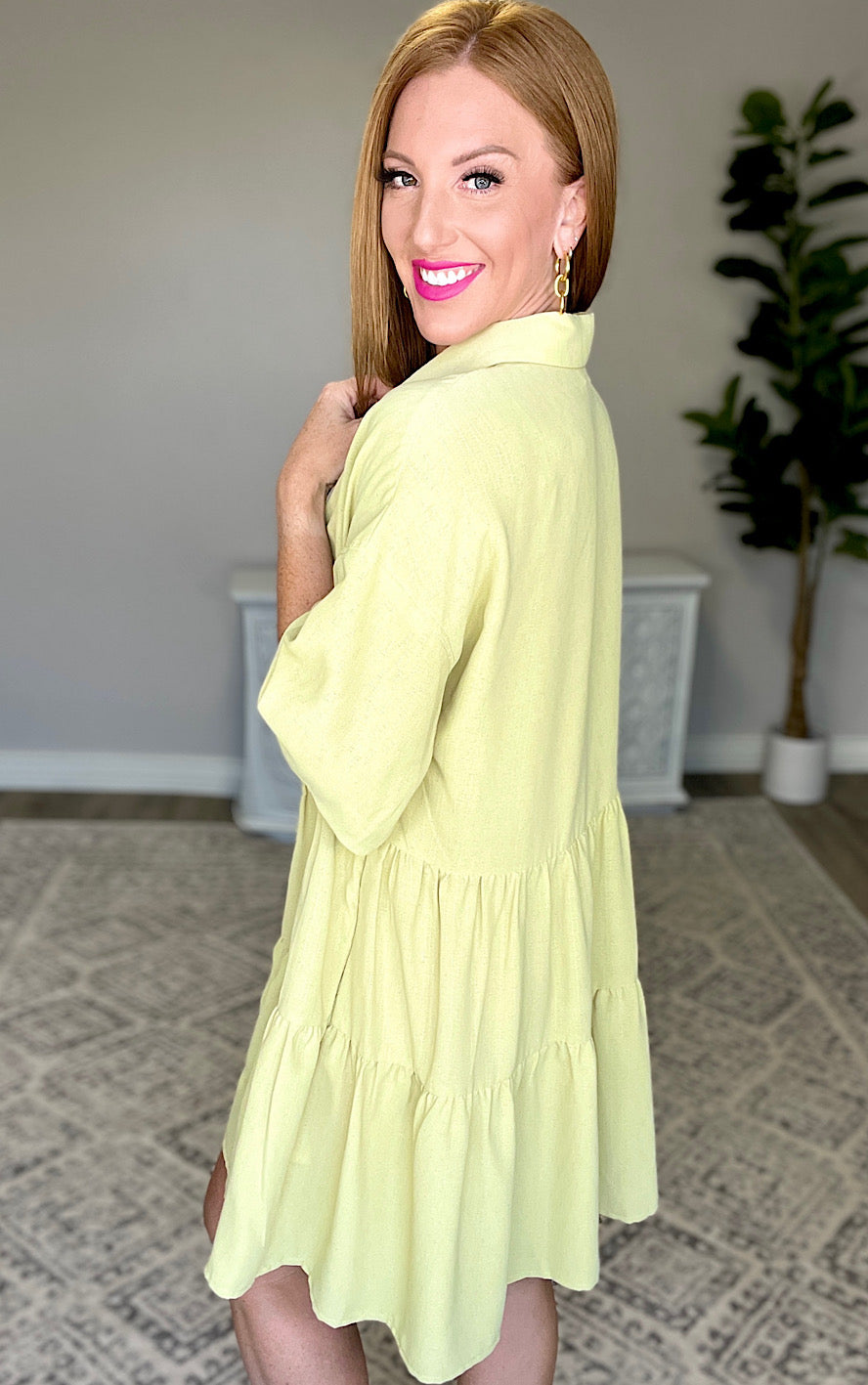 Preppy With A Twist Tiered Dress, SM-3X