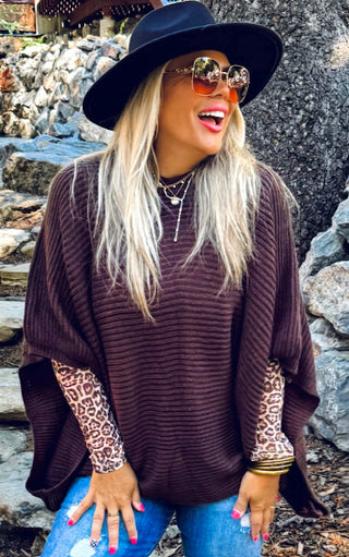 Cozy Embrace Poncho Sweater, MORE COLORS!