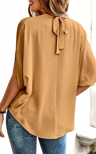 Confidence Is Key Tie Neck Top, FIVE COLORS!