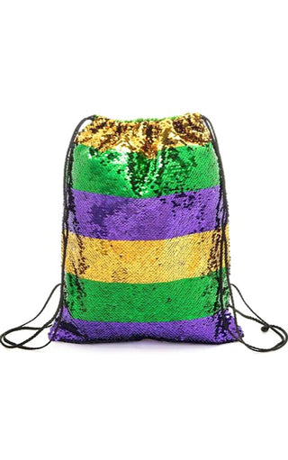 Parade Essentials Sequin Mardi Gras Backpack Tote