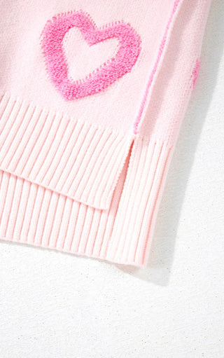 Love Notes Pink Heart Sweater