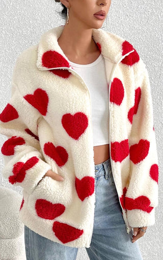 Cupid’s Charm Cozy Heart Jacket, THREE COLORS!