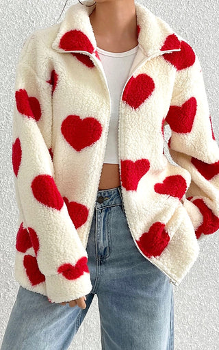 Cupid’s Charm Cozy Heart Jacket, THREE COLORS!