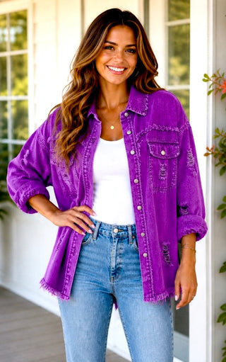 Must Be Dreaming Denim Jacket, TWELVE COLORS!