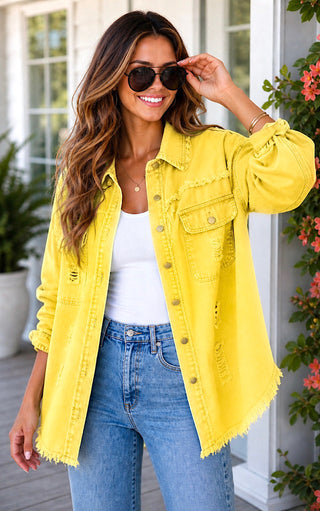 Must Be Dreaming Denim Jacket, TWELVE COLORS!