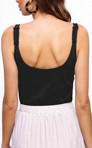 Peek A Boo Black Lace Layering Tank