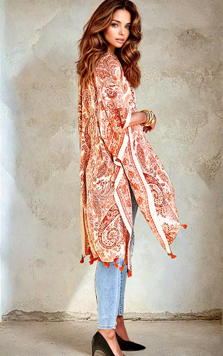 Luxe Life Rust Kimono