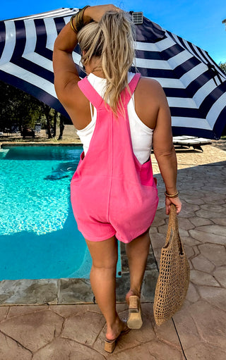 Summer Fling Pink Romper, SM-2X