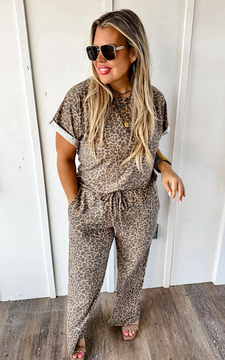 PREORDER Cheetah Crush Pants Set, ETA 2/28