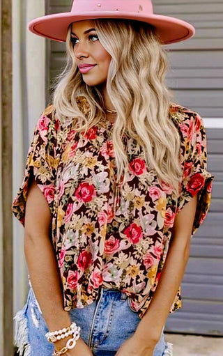 Fields Of Color Autumn Floral Top