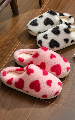 Sweetheart Fuzzy Valentine Slippers