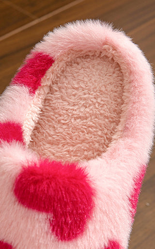 Sweetheart Fuzzy Valentine Slippers