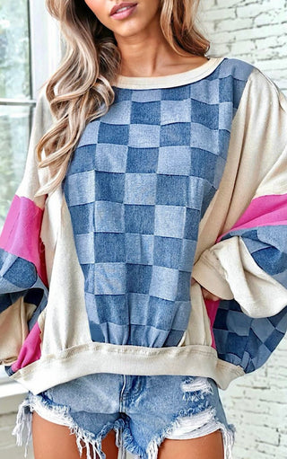 Check Me Out Colorblock Pullover