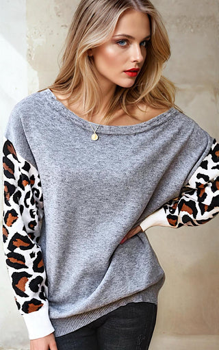 Love You More Leopard Sweater