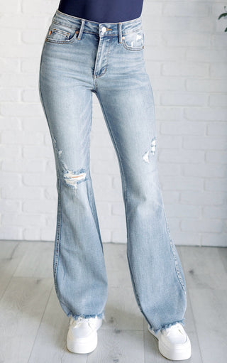 Free Spirit Judy Blue Tummy Control Flare Jeans