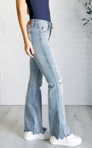 Free Spirit Judy Blue Tummy Control Flare Jeans