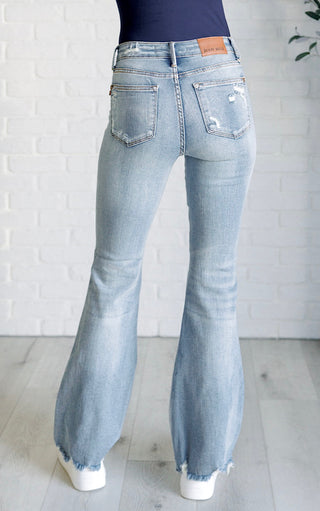 Free Spirit Judy Blue Tummy Control Flare Jeans