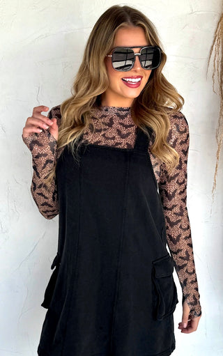 Little Bit Batty Cheetah Mesh Top