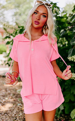 Pink Lemonade Shorts Set