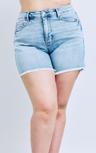 Coastal Confidence Judy Blue Tummy Control Denim Shorts