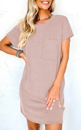 Remember Me Ribbed Dress, EIGHT COLORS! SM-2X