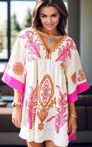 Gypsy Soul Boho Print Dress, FOUR COLORS!