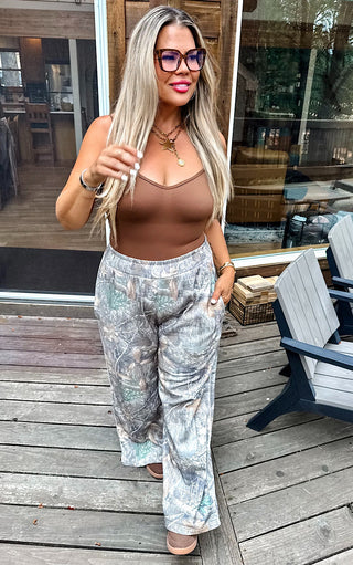 Camo Couture Luxe Wide Leg Joggers