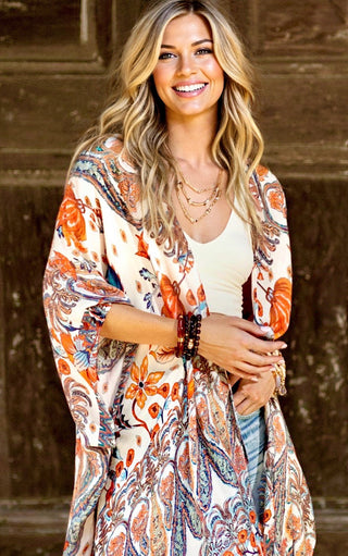 Sunset Muse Boho Kimono