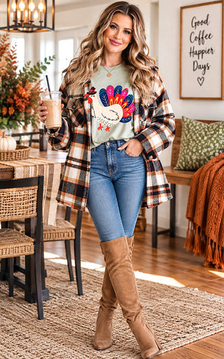 Fanny Feathers Thanksgiving Turkey Tee