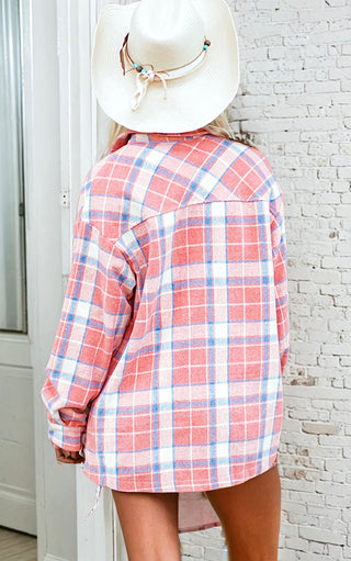 Honey Creek Pink Plaid Jacket